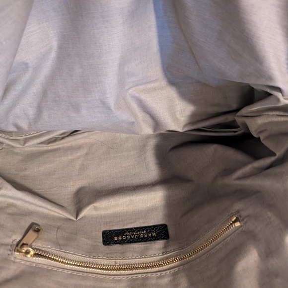 Marc Jacobs Black Metallic Leather Bowler Handbag - Picture 4 of 6